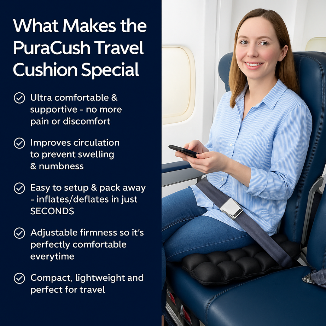 PuraCush™ – Finally, Enjoy Every Trip Without Pain